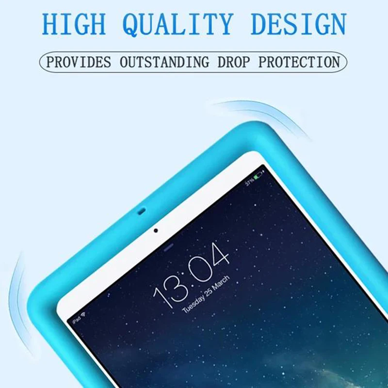 Bumper For Apple iPad Mini 234 7.9 Inch Tablet Kids Friendly Shockproof Heavy Duty Silicone Rugged Case