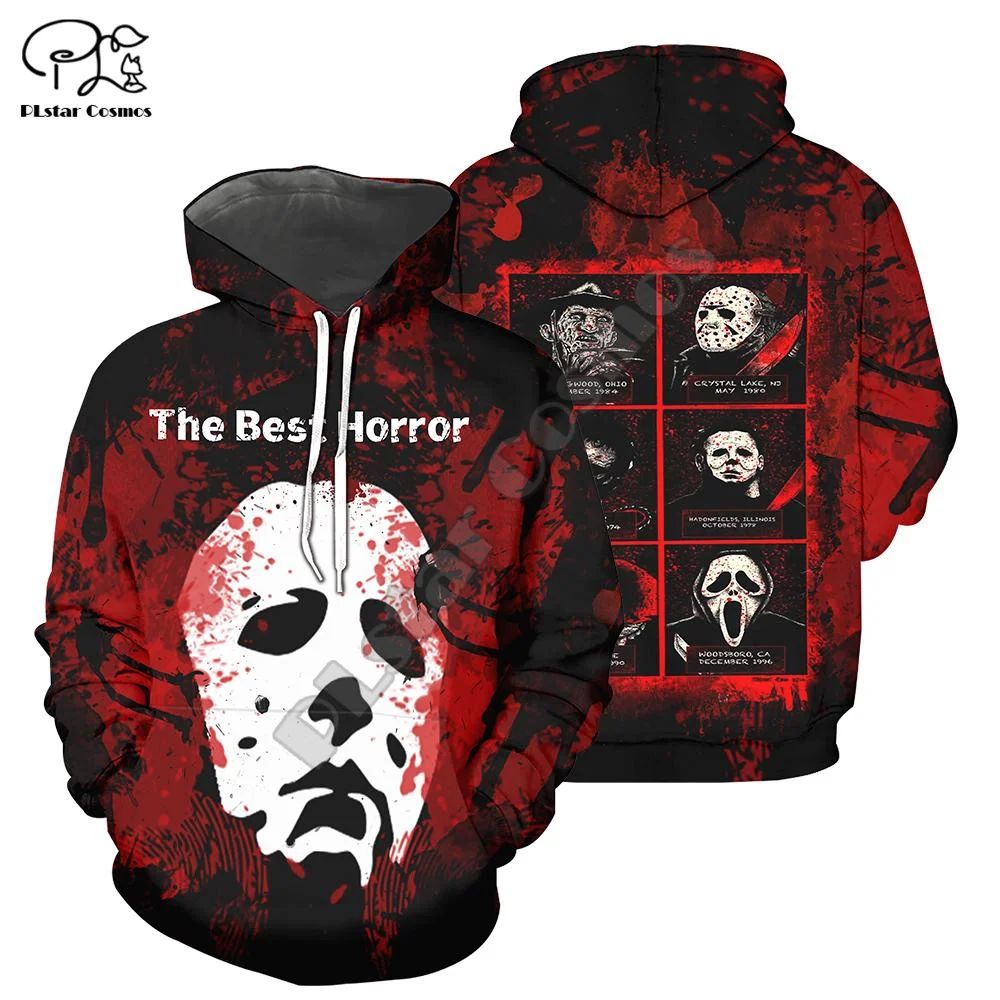 

PLstar Cosmos Newest Halloween Movie Michael Myers Horror Terror Colorful 3DPrint Men/Women Streetwear Harajuku Funny Hoodies A7