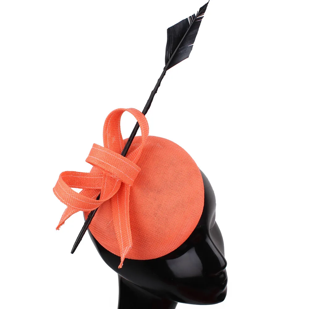 

Elegant Women Formal Dress Fascinator Hat Hair Clip Bow Headwear Wedding Cocktail Church Vintage Fedora Show Hair Accessories