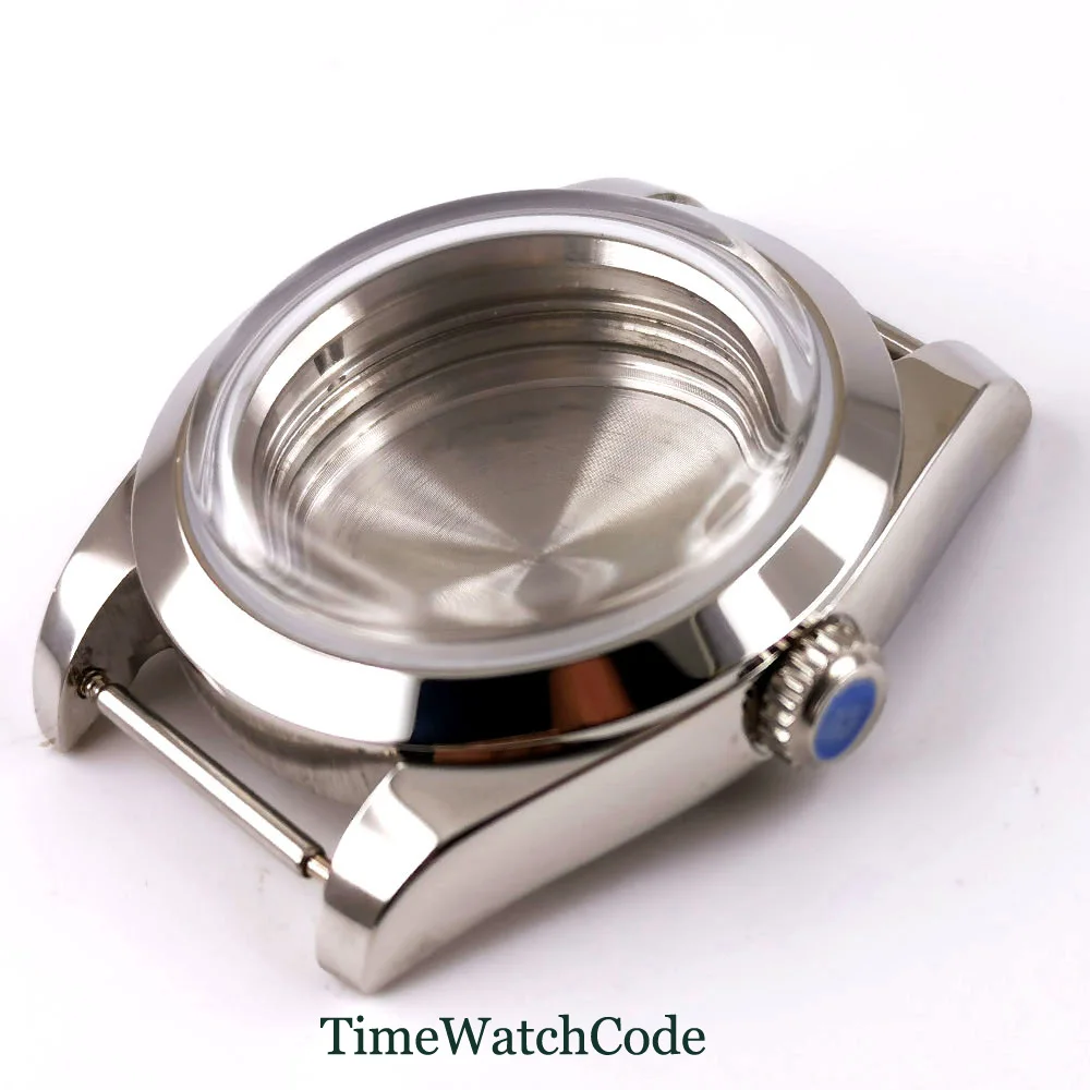 Watch Case 39mm/36mm Fit NH34 NH35 NH36 Miyota8215 821A DG2813 ETA2824 2836 PT5000 Polished Flat Sapphire/Domed Mineral Glass