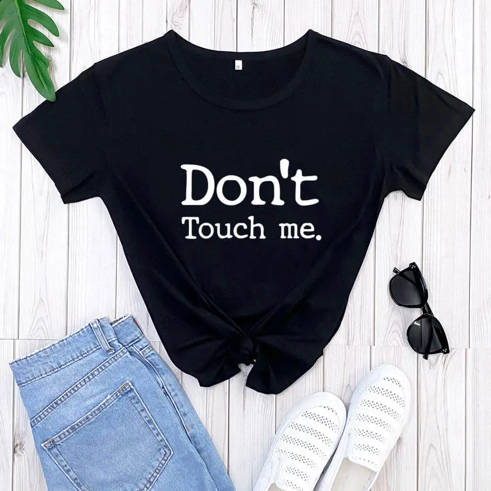 

Don't Touch Me Introvert Shirts New Arrival Casual 100%Cotton Funny T Shirt Quarantine Shirt Stay Home Shirt Funny Gift