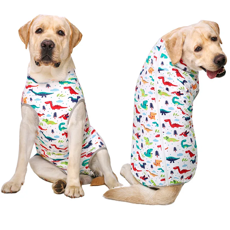 Pet clothes thin medium and large dogs sterilization anti-licking suit anti-harassment pet vest full cover dog clothes