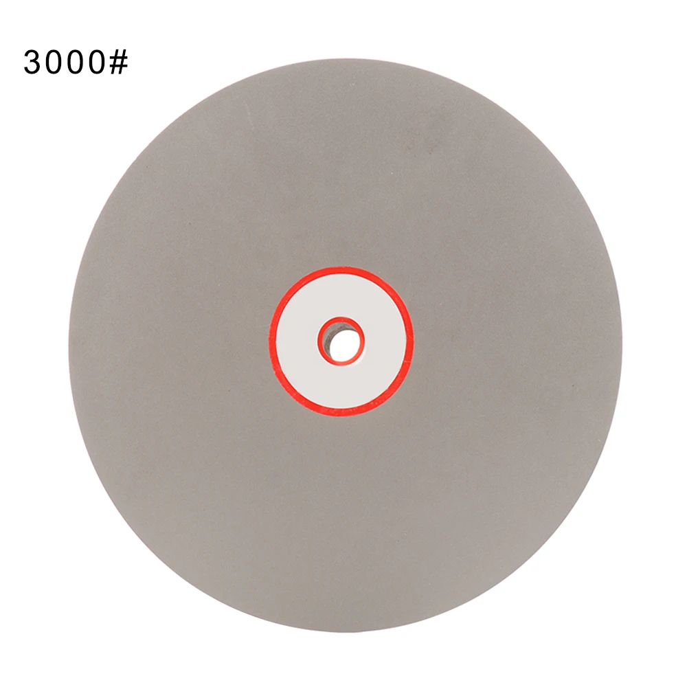 8 Inch Diameter Grit 3000 Diamond Grinding Disc Abrasive Wheel Coated Flat Lap Disk for Gemstone Jewelry Glass Rock Ceramics