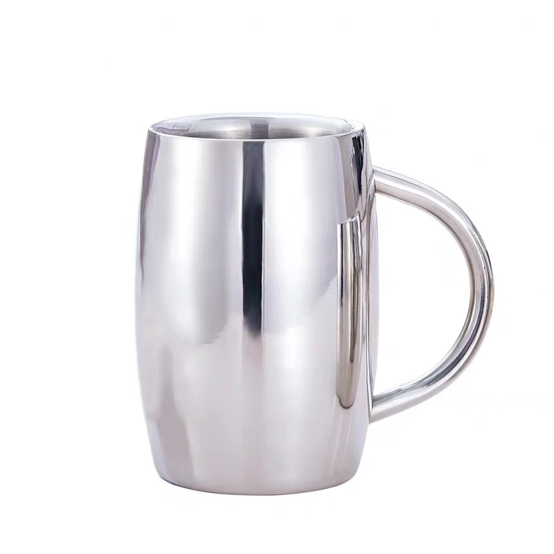 

Beer Mug Double Wall stainless steel tumbler insulated Coffee Mug Tea Cup Drinkware tasse caneca criativa cerveja 300 ml 430 ml