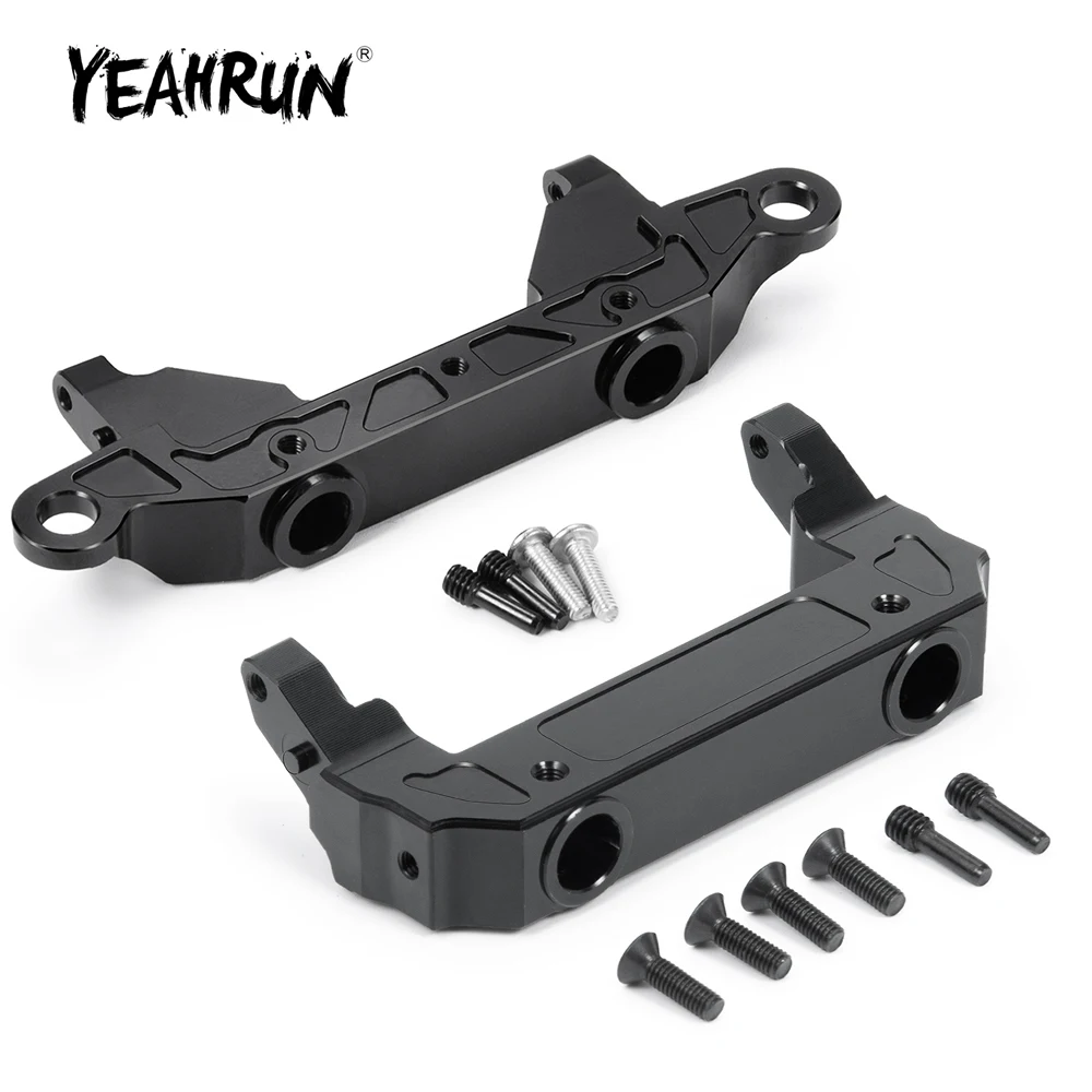 YEAHRUN Metal Servo Relocation Front/Rear Bumper Mount for Axial SCX10 III Wrangler Gladiator Base Camp Early Bronco 1/10 RC Car