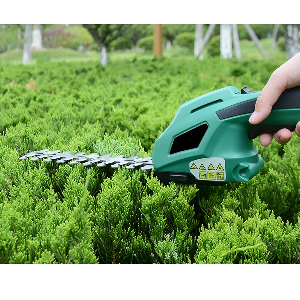 ALLSOME 1Cordless Electric Grass Hedge Trimmer Battery Rechargeable Shear Hedger  Motor Garden Portable Power Tools