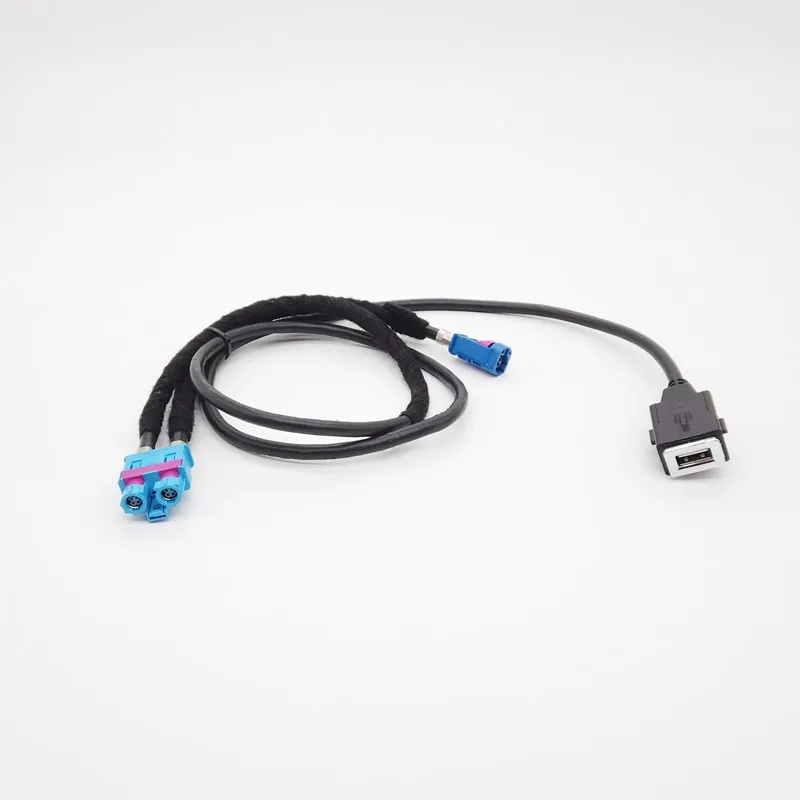 For Peugeot Citroen NAC radio usb connector cable 2 USB interface connection cables