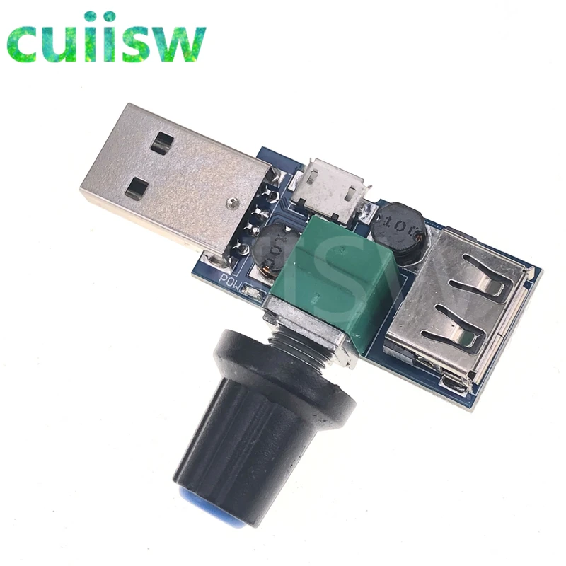 Hot DC 5V Mini USB Fan Governor Wind Speed Controller Air Volume Regulator Cooling Mute Multi Function Fan Speed Switch Module