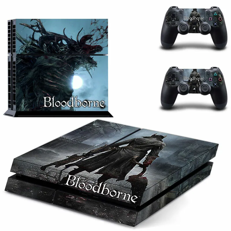 Game Bloodborne PS4 Stickers Play station 4 Skin PS 4 Sticker Decal Cover For PlayStation 4 PS4 Console & Controller Skins Vinyl