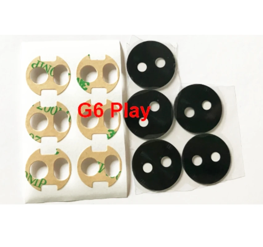 100PCS New Rear Back Camera Glass Lens Housing Cover With Adhesive Sticker For Motorola Moto G6 Play XT1922