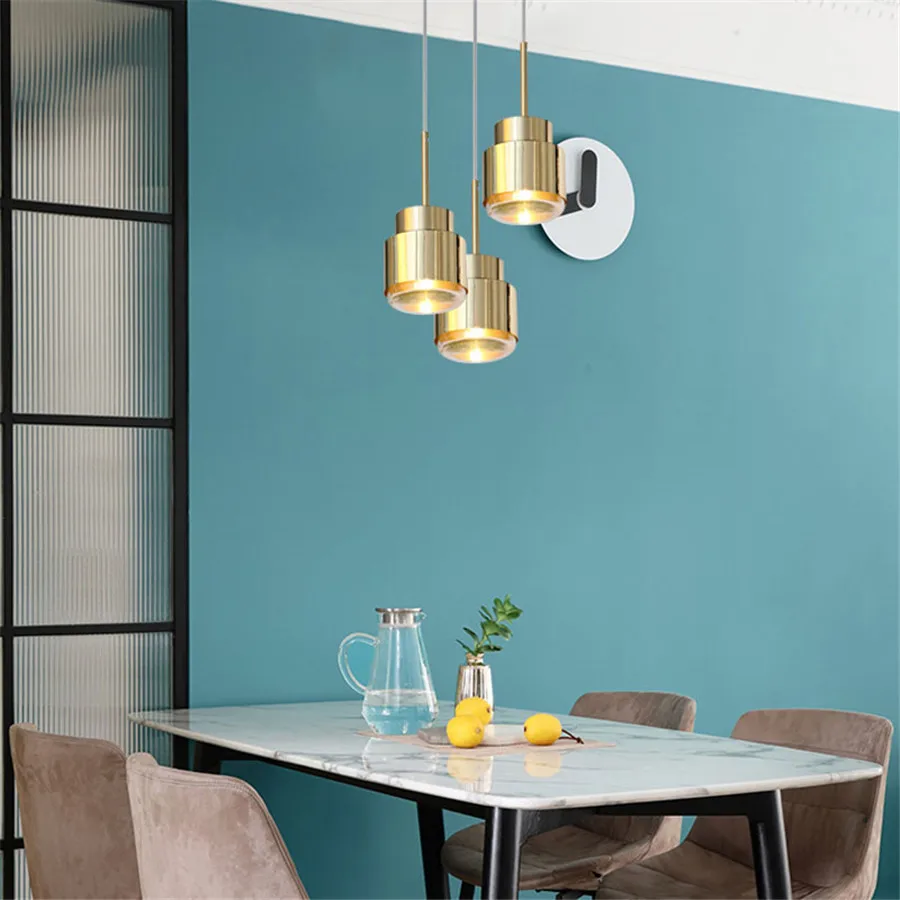 

E27 Nordic Simple Metal Pendant Light Modern Creative Personality Dining Room Bedside Bar Cafe Decor Hanging Lamps LED Droplight