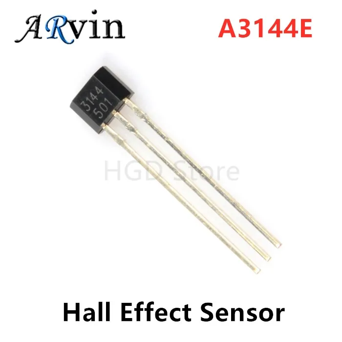 10pcs A3144 OH3144 Y3144 Hall Effect Sensor Brushless Electric Motor TO-92UA A3144EUA