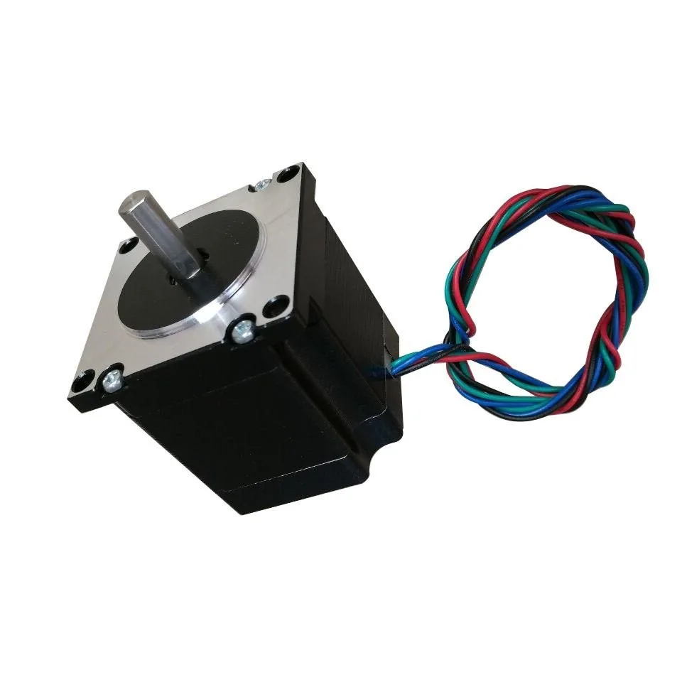 نوعية جيدة Nema23 57 خطوة المحرك 57BYG250B 1.2N.m 3A 2-Phase 4 أسلاك محرك متدرج مع عمود 8 مللي متر