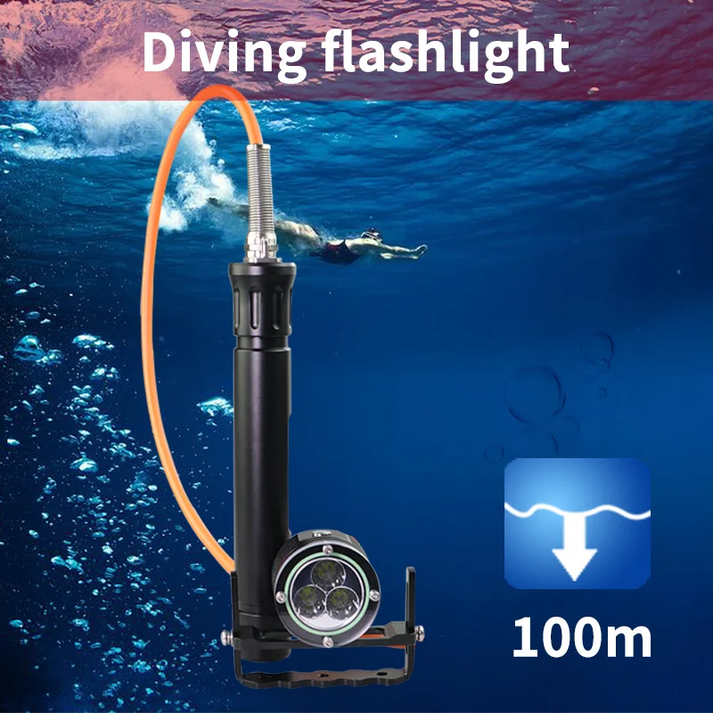 DH30II Professional diving searchlight 6500k max 500 min diving lighting lamp Underwater 100m diving photography video fill lamp