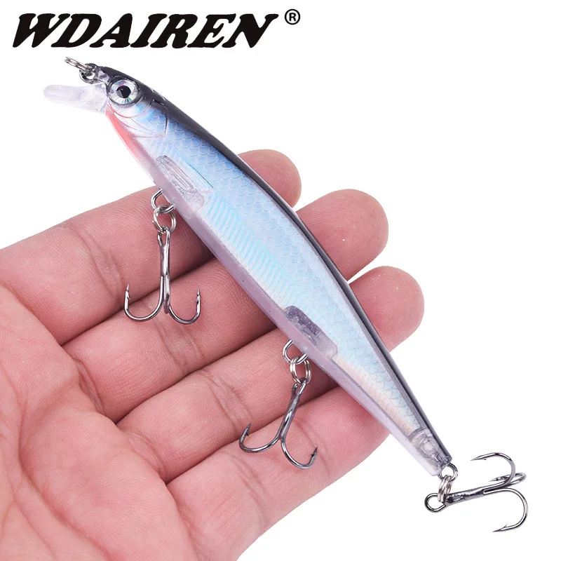 WDAIREN Pesca Minnow Fishing Lures Sinking Wobblers 11cm 13.5g Crankbait Plastic Artificial Hard Bait For Bass Pike Tackle