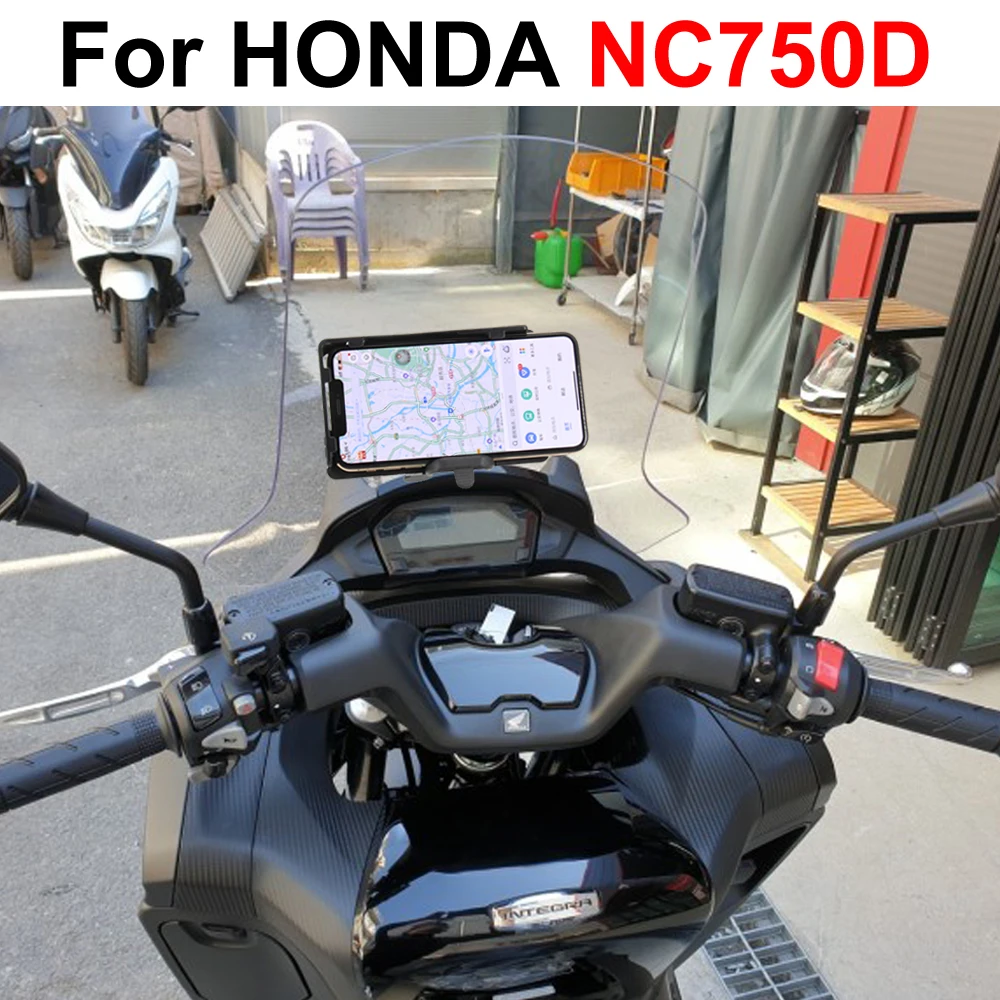 New Motorcycle USB Charger Mobile Phone Holder Stand Bracket GPS navigation stand For HONDA NC750D NC 750D