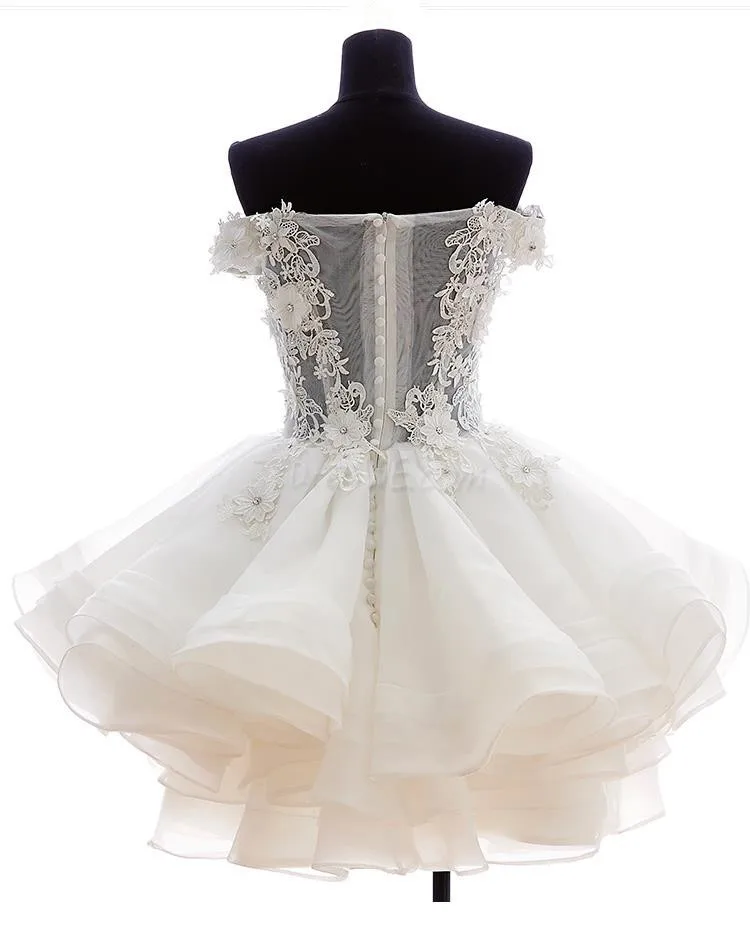 Vestido de formatura bm 2020, vestido curto de formatura com apliques de organza, coquetel, formal, baile de festa, entrega expressa bm344