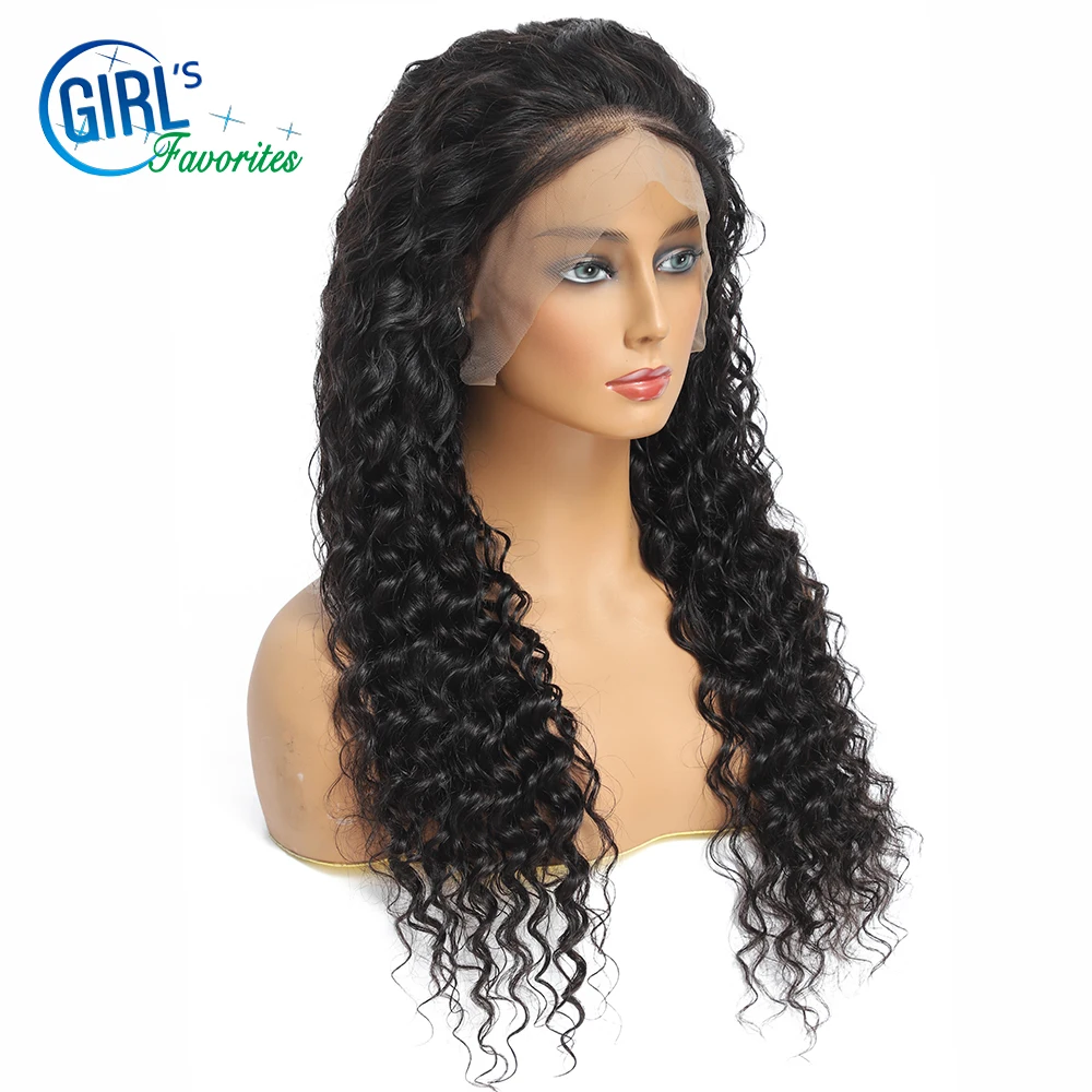 Brazilian 13x4 lace front wig Deep Wave Lace Wigs HD Transparent Human Hair Wig Pre Plucked With Baby Hair Silk Base Lace Wig