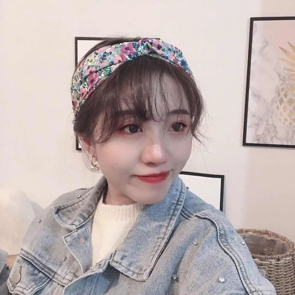 

Fashion Korean style Ink painting flowers hairband Women Girls Fashion Sexy Simple lace Hair Hoop headwear Hair Accessories