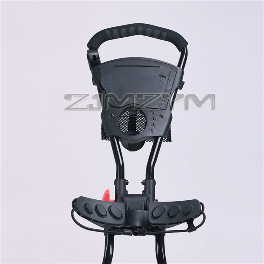 3 Wheel Golf Trolley Folding Golf Push Cart Scorecard Cup Holder Foot Brake Aluminum Alloy Golf 3-Wheel-Pull Cart Bag Carrier