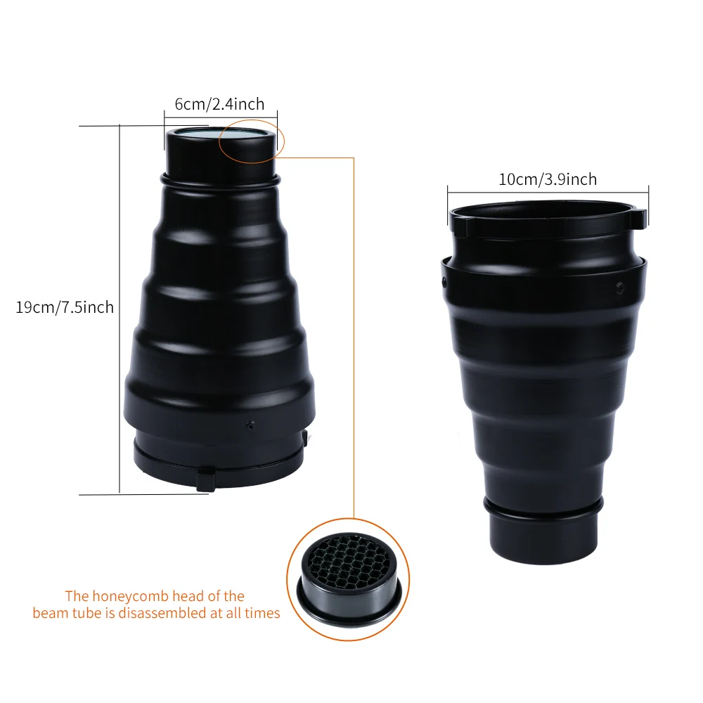 Набор 5 цветных фильтров для студийной фотосъемки аксессуары для вспышки адаптер для крепления объектива проекции с сотовой сеткой