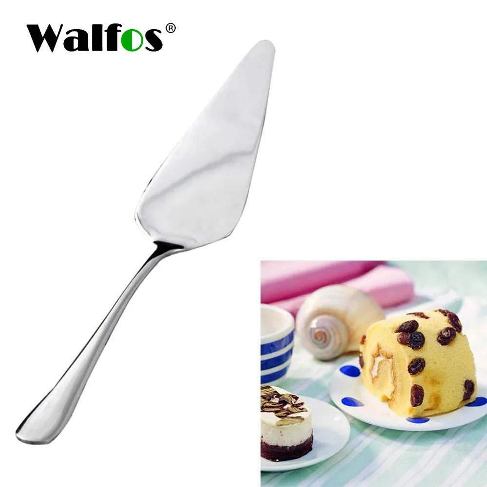 

WALFOS Stainless Steel Serrated Edge Cake Server Blade Cutter Pie Pizza Cake Cutter Shovel Kitchen Baking Pastry Spatulas