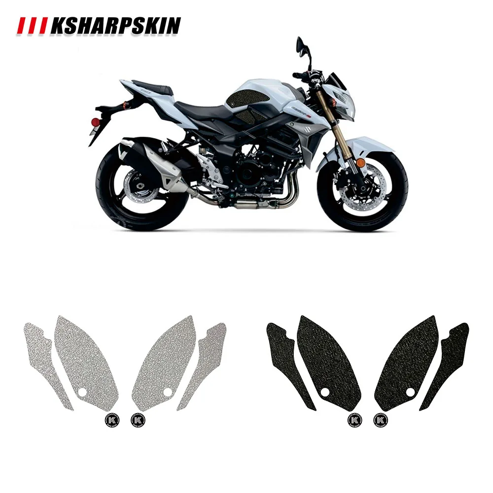 Motorcycle tank grip fuel tank traction pad side knee grip protector KSHARPSKIN for SUZUKI  GSX-S750  GSX-S750Z GSR750 GSR750Z