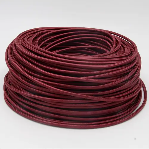 Imagen 2 del producto Cable trenzado de tela de 3 núcleos, 0,75 mm2, Cable flexible cubierto de tela tejida, Cable eléctrico ligero Vintage