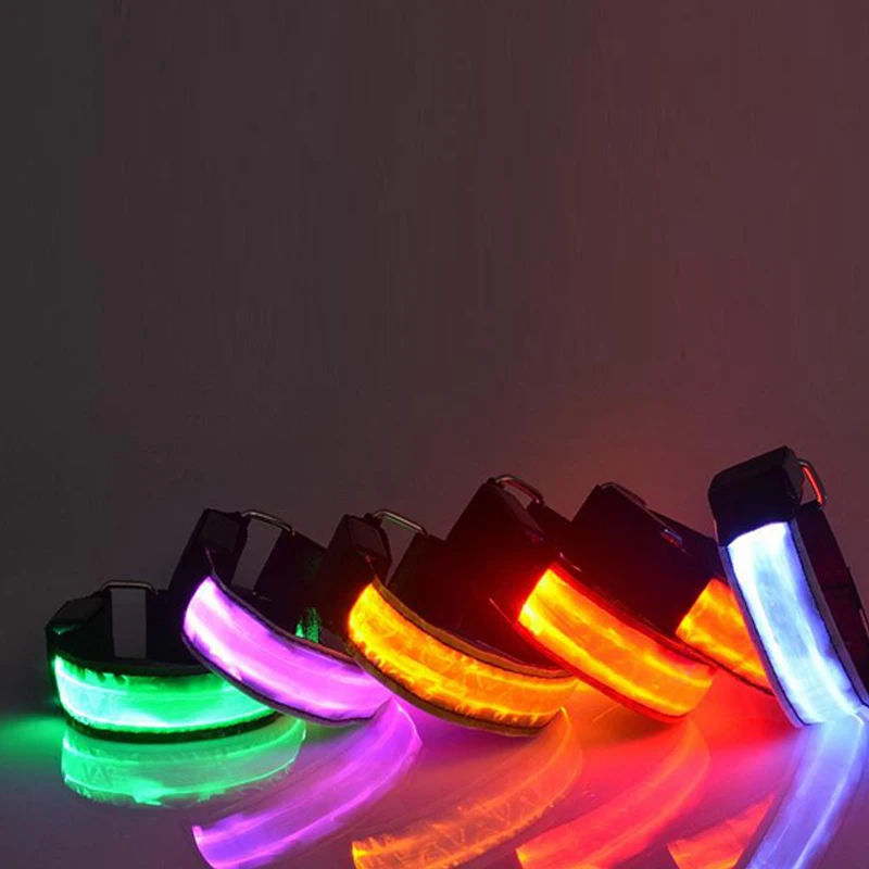 LED Party Decoration LED Flashing Wrist camouflage wristband Band Running Gear Bracelet Armband Belt Glowing wedding Decoration