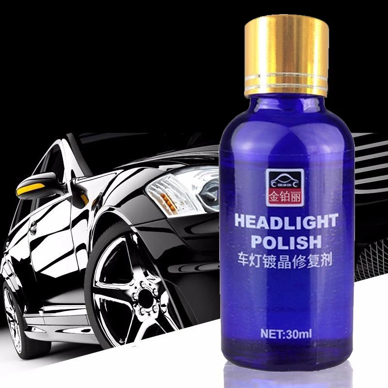 30ML Auto Car Headlights Liquid Repair Agent Ceramic Coat Super Hydrophobic Glass Polishing Coating Headlight Cleaning Kit