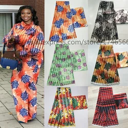 2019 Popular Wax fabric Top Quality Vintage Silk wax cloth African Wax Prints Fabric 6yards/lot for Party Dress ! L121738