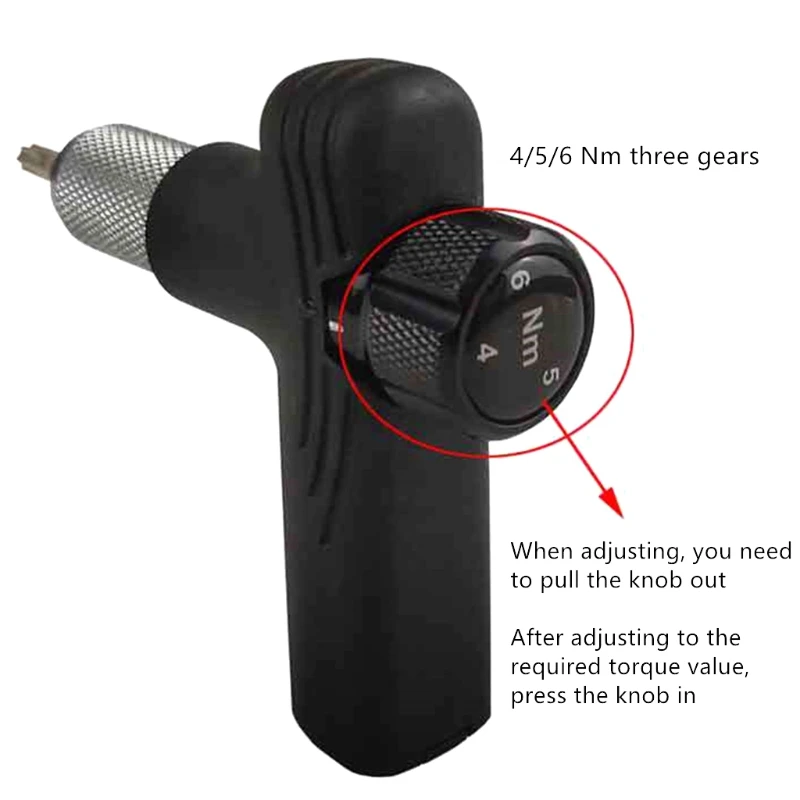 Professional Bike Torque Wrench – 4, 5, 6 Nm Dial Portable Mini Bicycle Adjustable Torque Driver