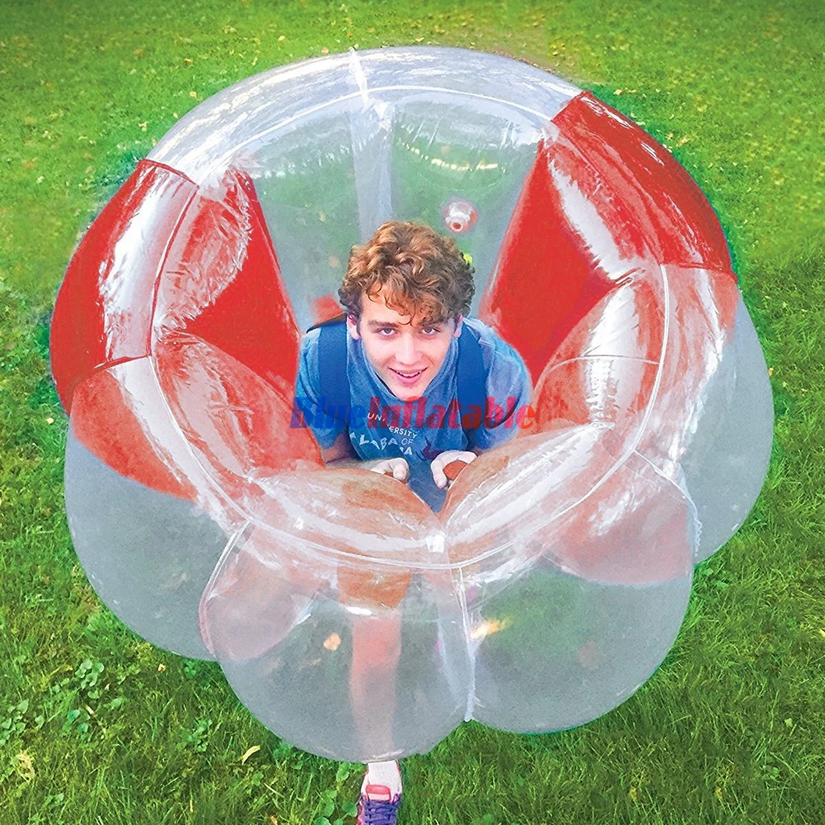 

Hot Sale Body Suits Bubble Football 1.5M Popular Size Inflatable Soccer Bubble Loopy Balls PVC/TPU Body Zorb Ball Clear