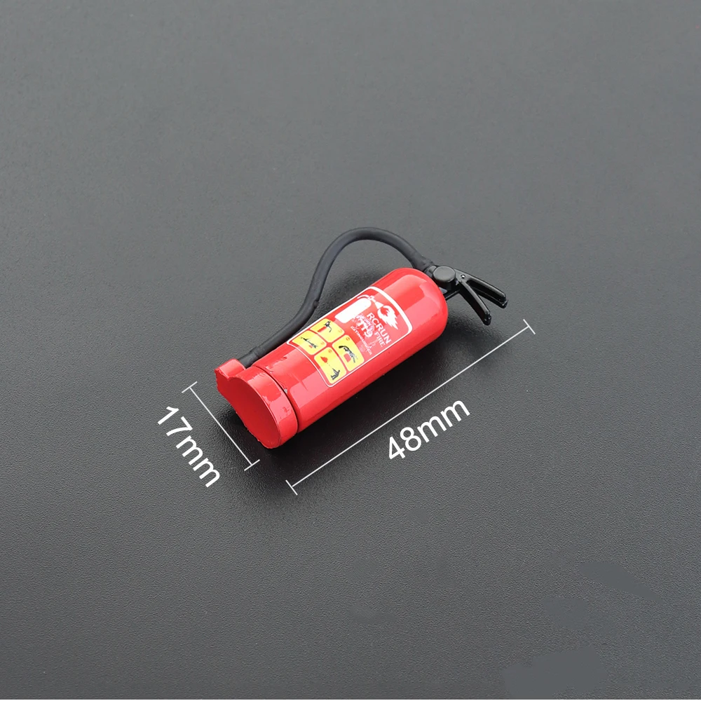 1/10 Scale Accessories Simulated Metal Decorations Axe Fire Extinguisher Oil Bucket for RC Crawler TRX4 SCX10 AXI03007 Capra