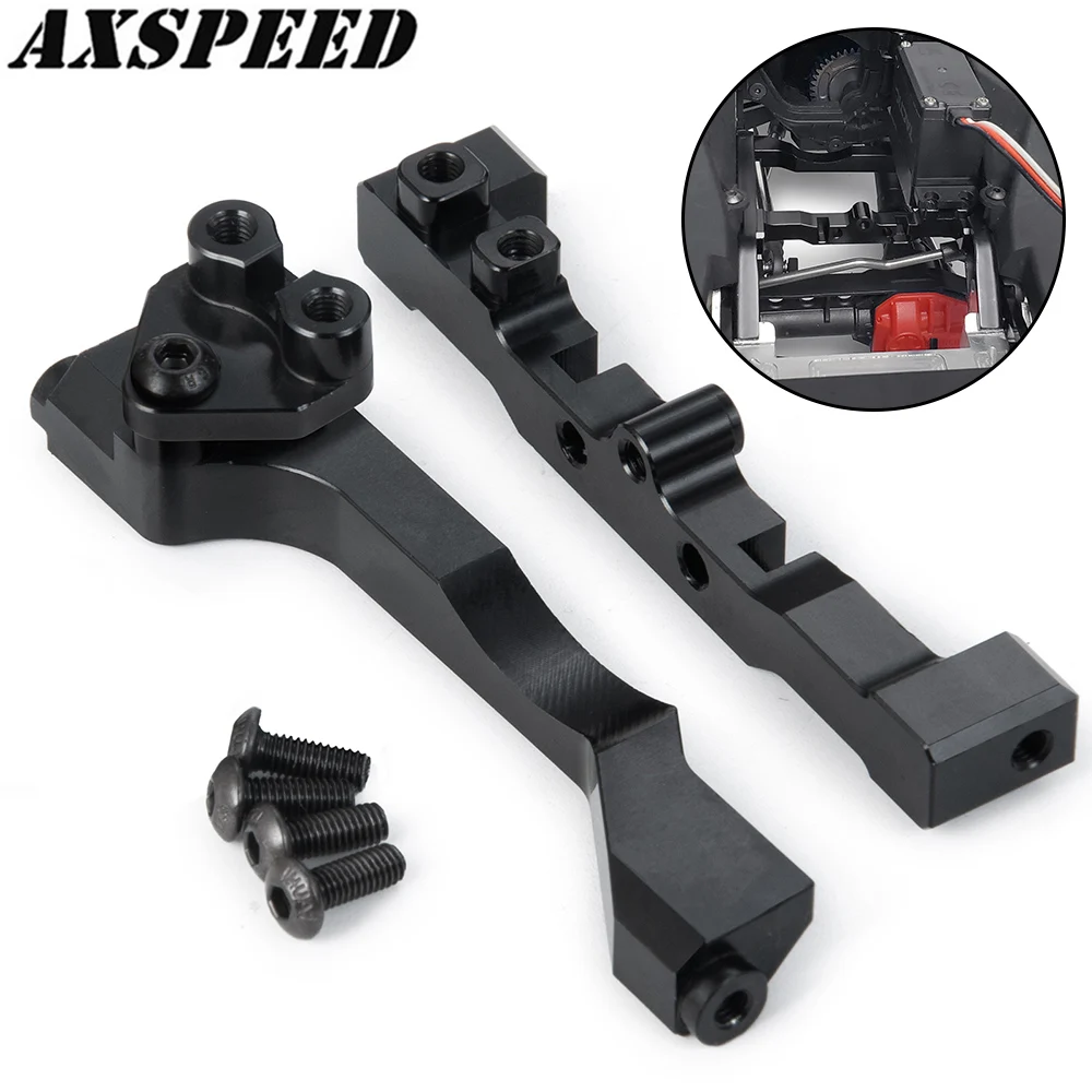 AXSPEED Aluminum Alloy Servo Mounts for 1/10 Axial SCX10 III Jeep Gladiator Base Camp AXI03027 Accessories