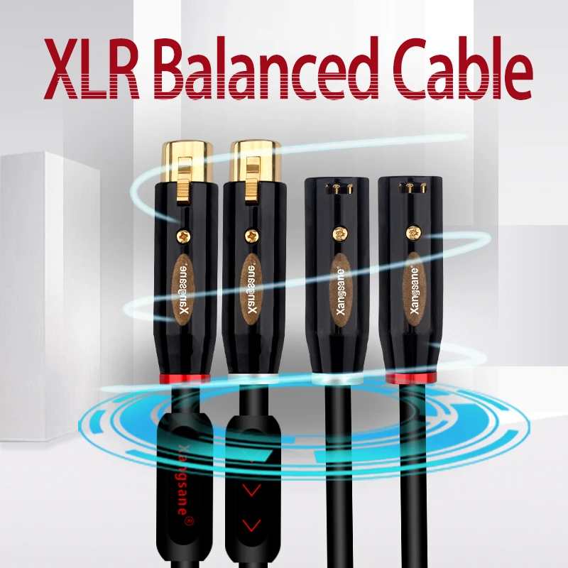 

Xangsane SP-5008Cu fever XLR-XLR single crystal copper HiFi audio balance line RCA audio cable