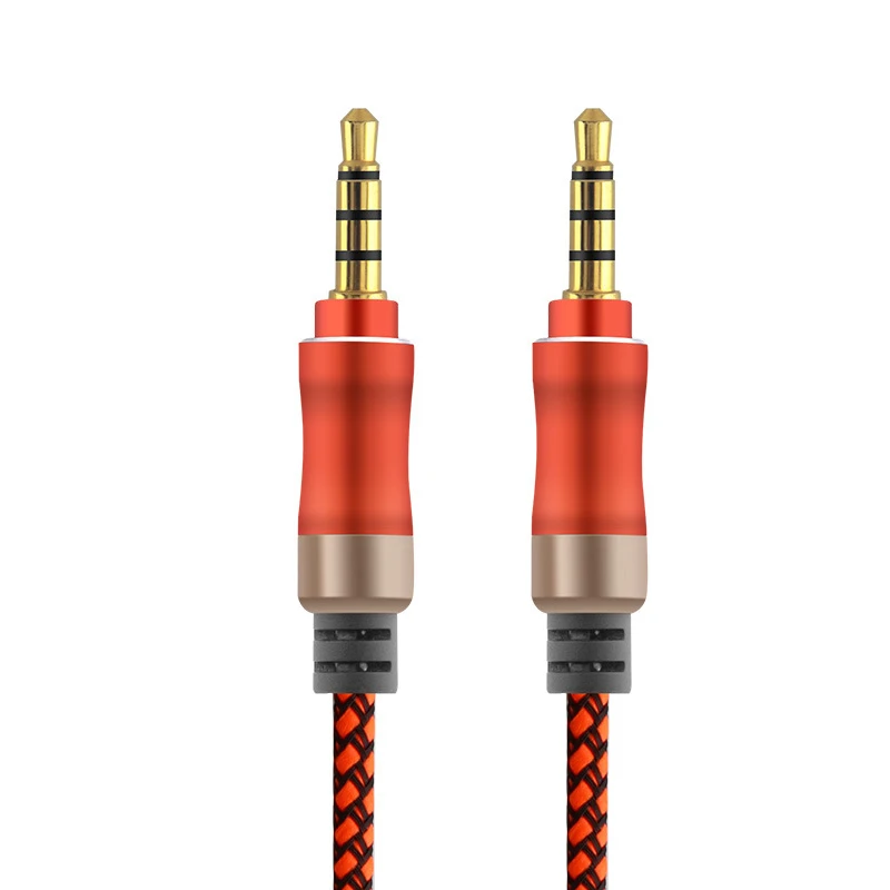 PALLTOR TRRS 3.5mm kabel Audio (4 biegun) z mikrofonem [mikrofon zgodny] 24K pozłacane pleciony kurtka męska wtyczka przewód Aux