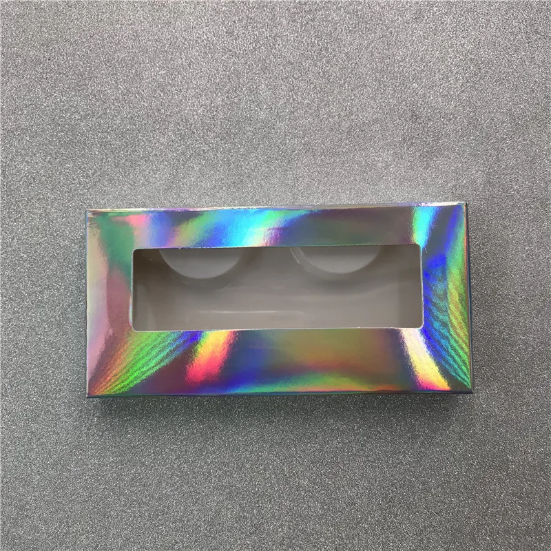 

Holographic Empty Rectangle Lashes Packaging Marble Boxes For Dramatic Eyelashes