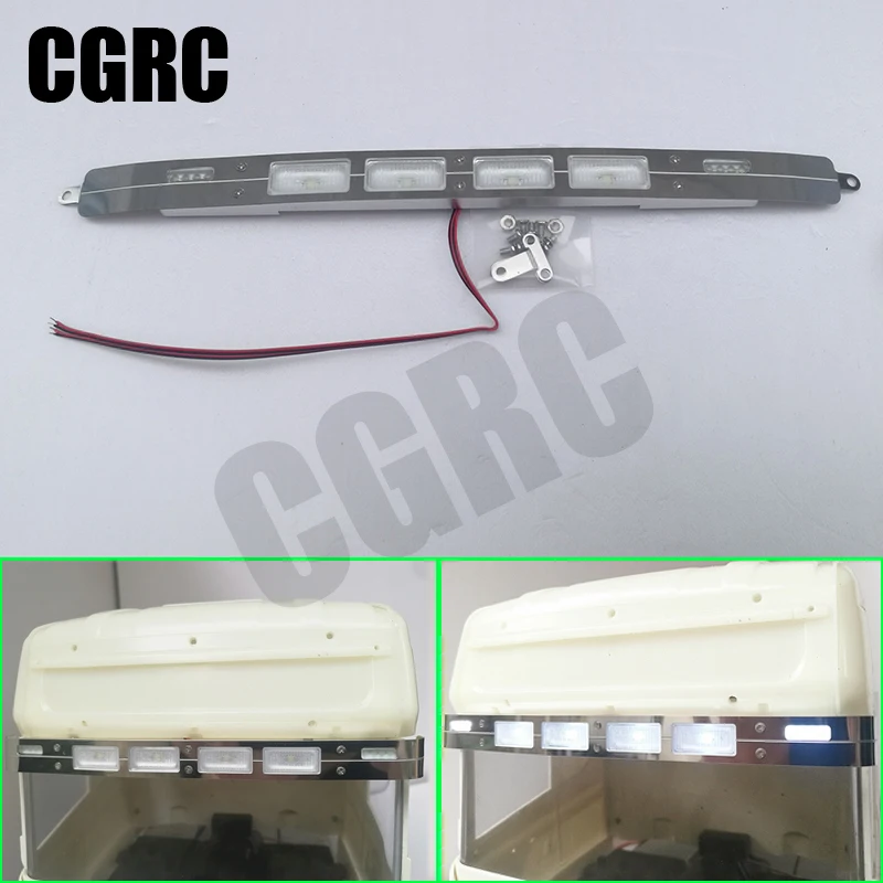 

Metal Sun Visor Light for 1/14 Tamiya RC Truck Trailer Tipper Scania 620 56323 730 470 DIY Parts