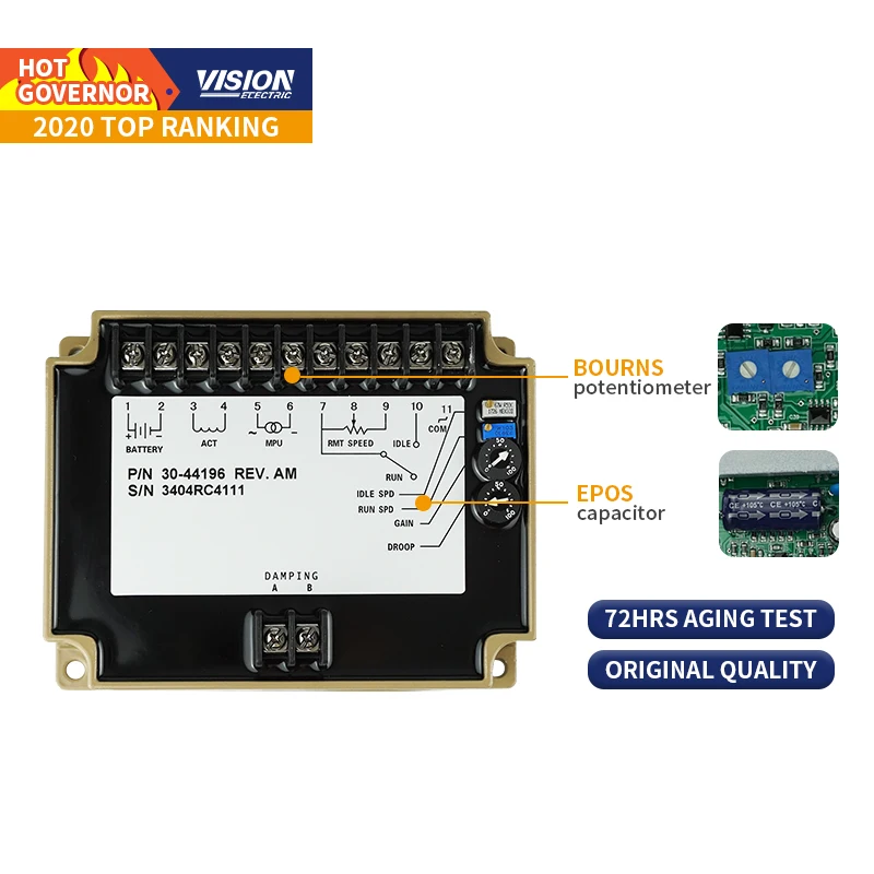 Vision Diesel Generator Parts Electronic Speed Governor EFC 3044196 Speed Control Unit For KTA19 QSK19 K19