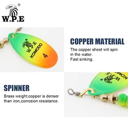 Señuelos W.P.E artificiales para spinning y agua salada
