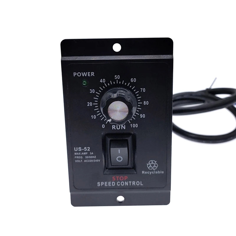 400W US-52 AC 220V 50/60Hz AC speed controller AC regulator motor control forword backword with filter capacitor