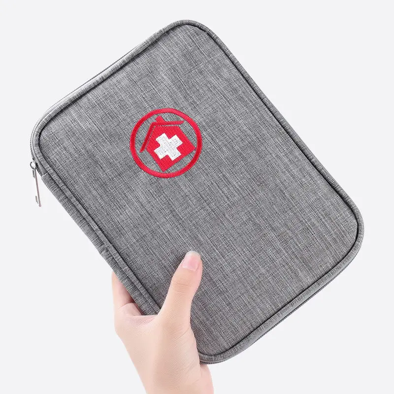 Portable Dual-use Document Storage Bag Passport Bag Medical First Aid Kit Car Home Emergency Kit Medical Kit Travel Accessories