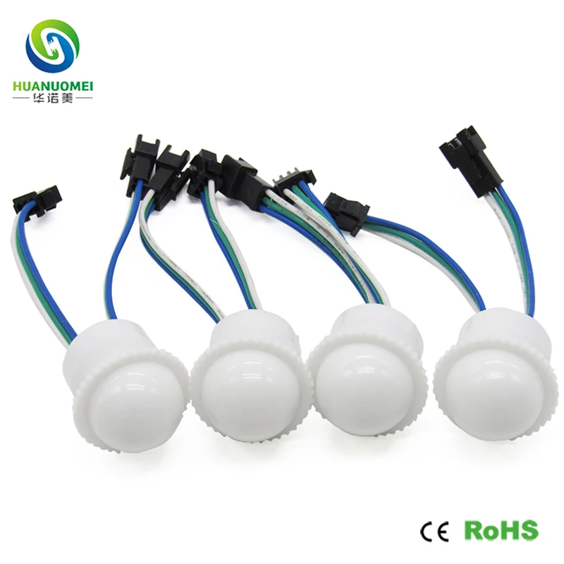 26mm 3LEDs 5050 SMD LED Module RGB WS2811 Pixel Light Amusement Park Ride Digital Sign Full Color Bulb 12V Solar Lamp