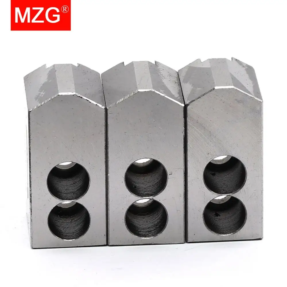 MZG 4 5 6 7 10 12 inch 120 Degree Standard Hollow Soft Jaw for CNC Lathe Chuck Machining  Cutting Tool