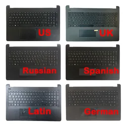 New German/US/Spanish/Latin/UK/Russian Keyboard For HP 15-BW 15-BS 15T-BR 15T-BS With Palmrest Upper Cover With Touchpad