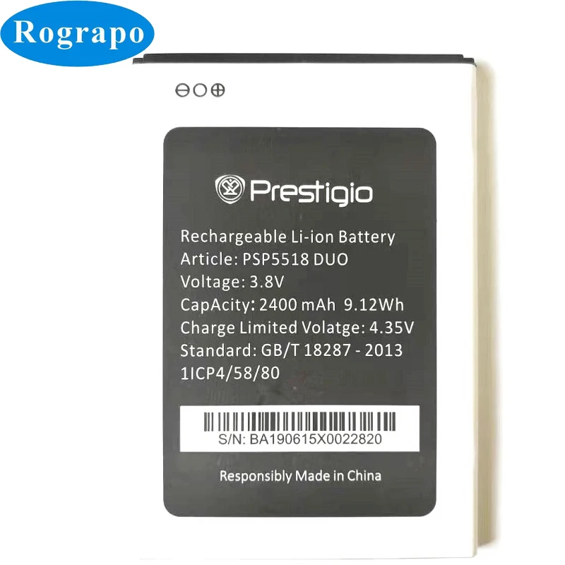 

New Original 2400mAh PSP5518DUO Battery For Prestigio Muze X5 LTE X 5 Lte PSP5518 DUO Mobile Phone With Tracking Number