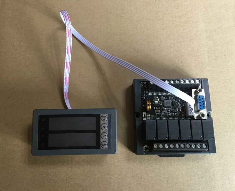 PLC relay display and input parameter display board, function is equivalent to text, touch screen is not programmed D110.D114