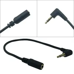 Jack 3.5 Male To Female Right Angle 3.5mm Audio Extension Cable Earphone Extender Cable Car Aux Code for Headphone Louder