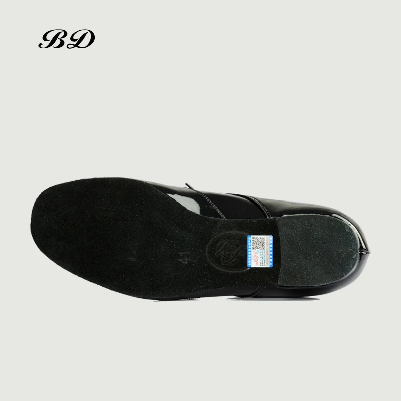 Sneakers Dance shoes Latin Men shoe Cowhide Soft Soles Soft cowhide Modern Dance Jazz Patent leather Lace Up Breathable BD 321